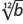 The mathematical expression for the twelfth root of 'b'.
