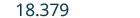 The number 18.379 is prominently displayed on a white background.