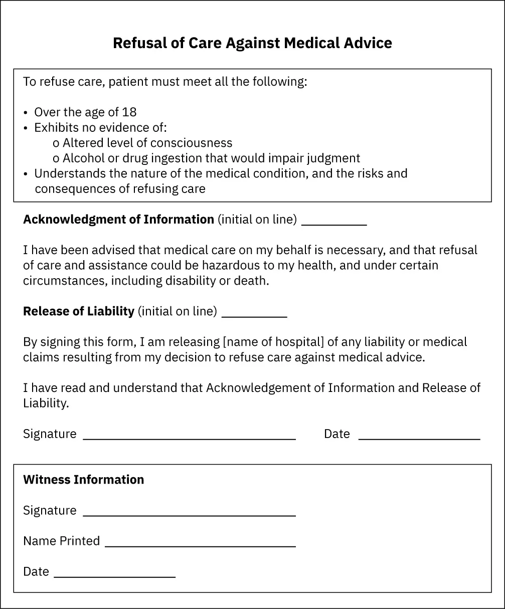 AMA form.