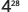A numerical expression featuring the number 4 with a small, raised '2B' appearing as a superscript on a white background, suggesting a mathematical exponent.