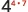 A numerical display showing '4.9' with the number '4' in black and larger, and '.9' in a smaller, reddish hue. It resembles a rating or a specific value.