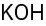 The structure of potassium hydroxide.