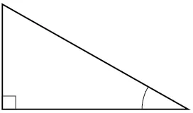 A right triangle.