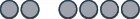 This figure has six pink circles in a row, representing positive counters. The first two circles are separated from the following four circles.