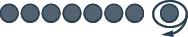 An illustration of a finite automaton with eight states, where the final state has a self-loop, often representing an accepting or terminal state.