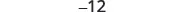 The image displays the integer -12 in black font against a white background.