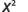 The mathematical expression x squared, or x^2, is displayed in black text on a white background.