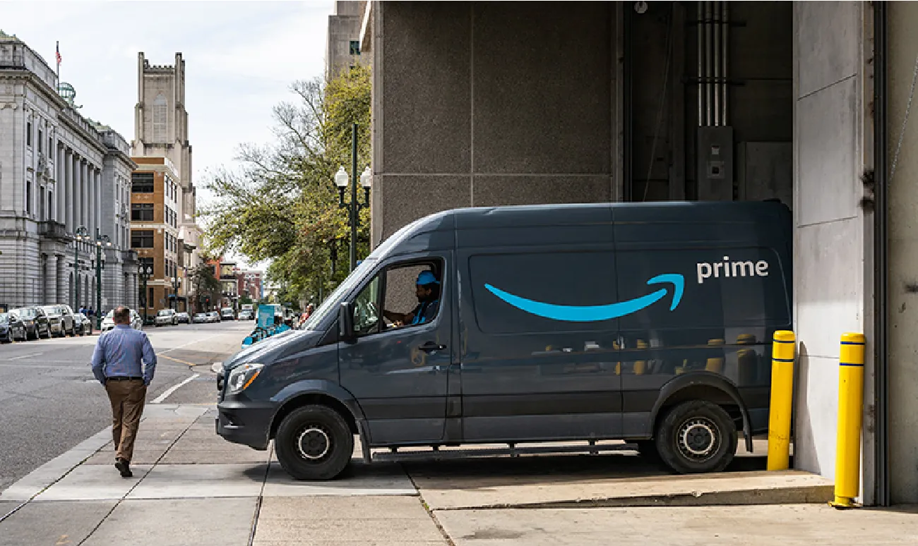 This image is a photograph of a box from Amazon.com.