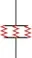 Circuit has three resistors in a horizontal line, and all are connected on both ends.