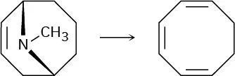 9-Methyl-9-azabicyclo[3.3.1]non-2-ene is separated from 1,3,5-cyclooctatriene by an arrow.