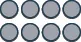 The image uses circles to demonstrate the multiplication problem of 2 × 4.