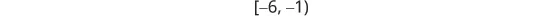 Opening bracket negative six negative one close parenthesis.