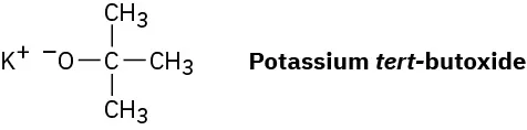The structure of potassium tertiary-butoxide.