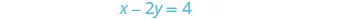 A simple linear equation is displayed, showing